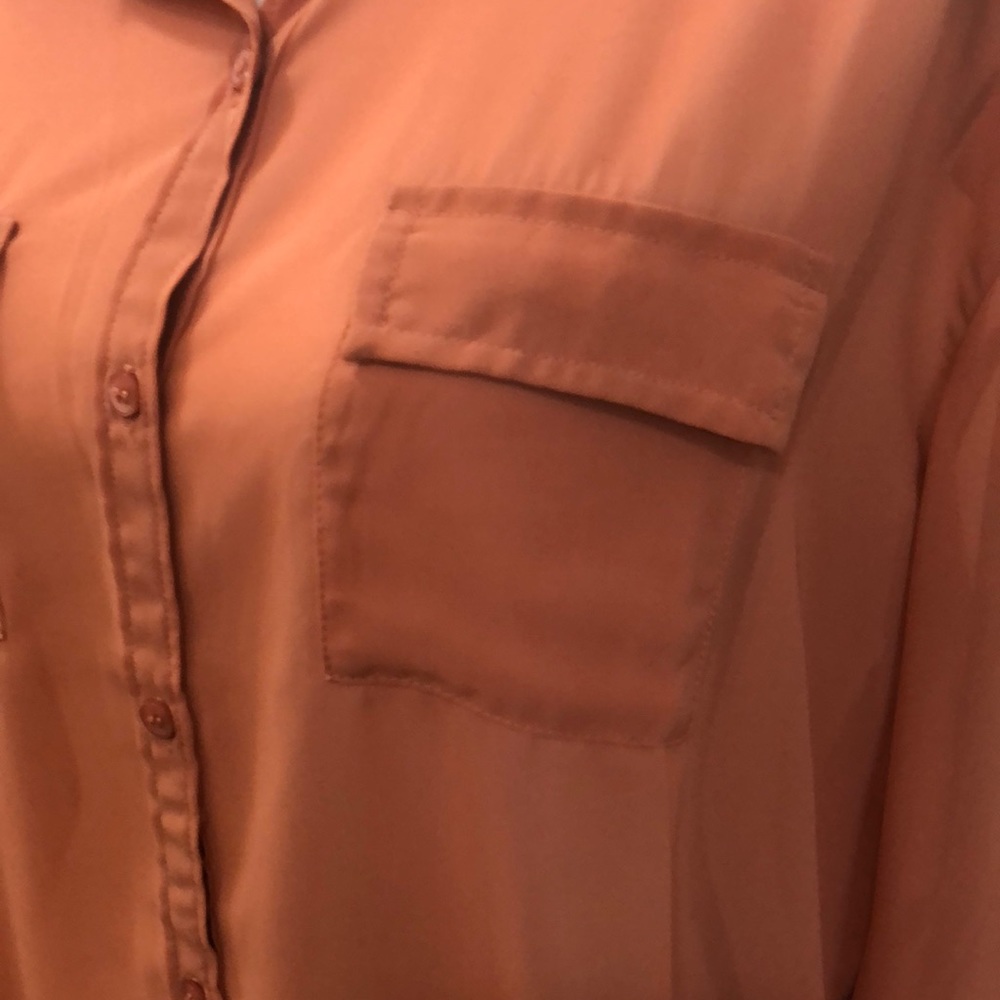 14th & Union• Blush Long Sleeve Button Down - Picture 3 of 5